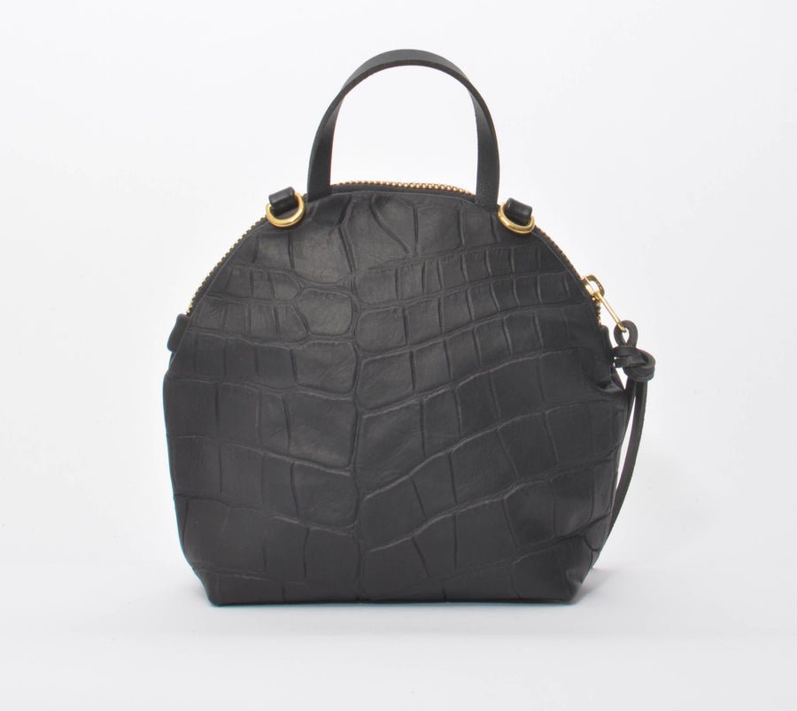 Eleven Thirty Anni Mini Shoulder Bag (Black Croc Embossed) - Victoire BoutiqueEleven ThirtyBags Ottawa Boutique Shopping Clothing