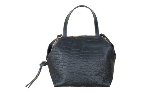 Eleven Thirty Katie Bag Large Black Croc Embossed - Victoire BoutiqueEleven ThirtyBags Ottawa Boutique Shopping Clothing