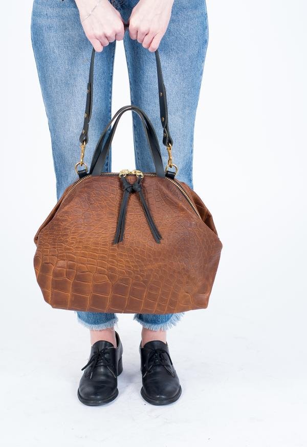 Eleven Thirty XL Katie Bag (Bronze Croc) - Victoire BoutiqueEleven ThirtyBags Ottawa Boutique Shopping Clothing