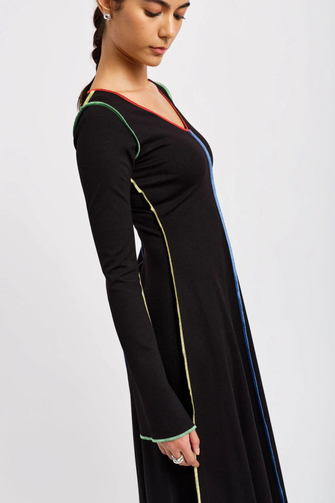 Eliza Faulkner Clara Dress (Black & Multi) - Victoire BoutiqueEliza FaulknerDresses Ottawa Boutique Shopping Clothing