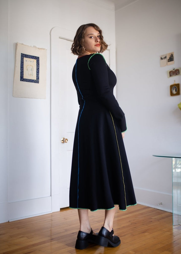 Eliza Faulkner Clara Dress - Black & Multi (Online Exclusive) - Victoire BoutiqueEliza FaulknerDresses Ottawa Boutique Shopping Clothing