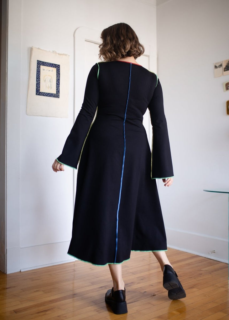 Eliza Faulkner Clara Dress - Black & Multi (Online Exclusive) - Victoire BoutiqueEliza FaulknerDresses Ottawa Boutique Shopping Clothing