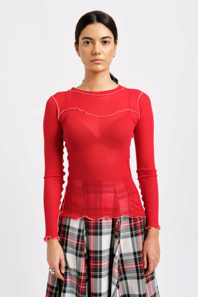 Eliza Faulkner Delia Top (Red) - Victoire BoutiqueEliza FaulknerTops Ottawa Boutique Shopping Clothing