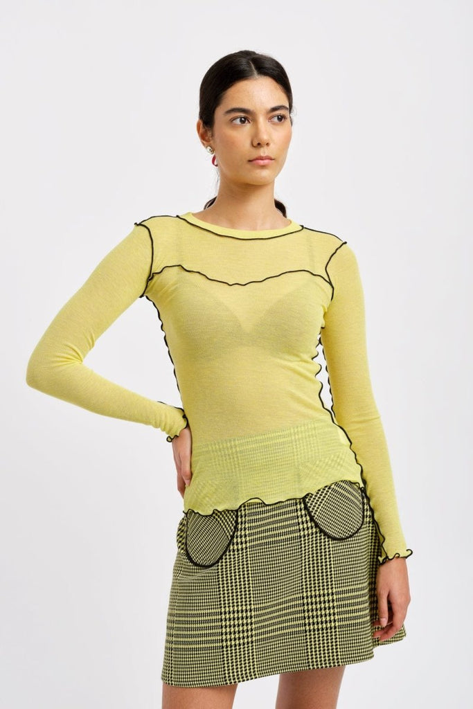 Eliza Faulkner Delia Top (Yellow) - Victoire BoutiqueEliza FaulknerTops Ottawa Boutique Shopping Clothing