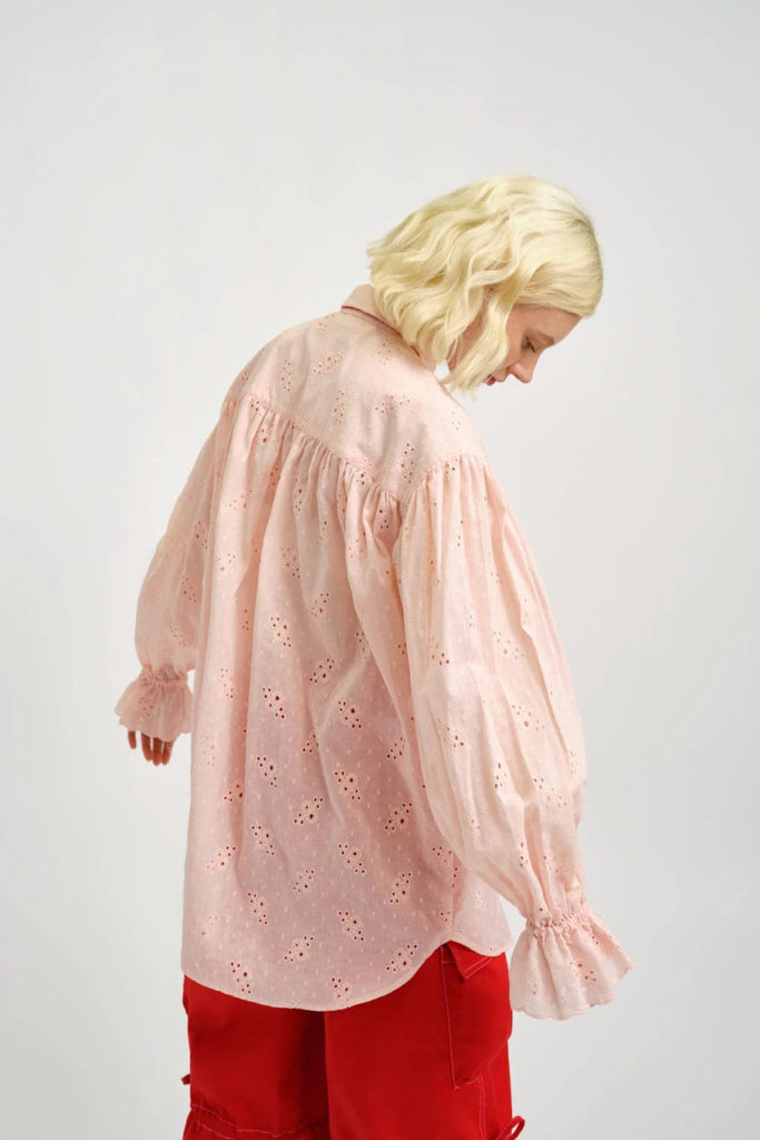 Eliza Faulkner Esme Shirt (Pink Eyelet) - Victoire BoutiqueEliza FaulknerShirts & Tops Ottawa Boutique Shopping Clothing