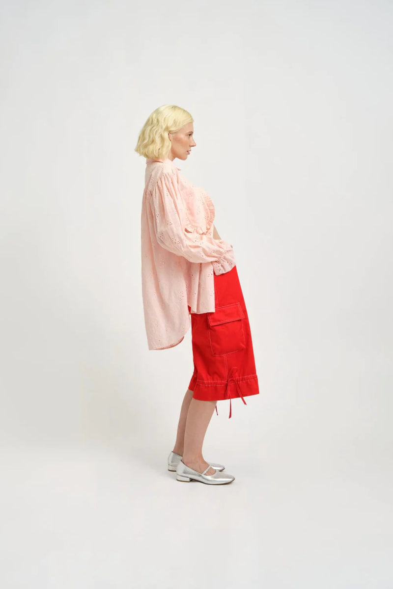 Eliza Faulkner Esme Shirt (Pink Eyelet) - Victoire Boutique - Dresses -  Eliza Faulkner - Victoire Boutique - ethical sustainable boutique shopping  Ottawa made in Canada