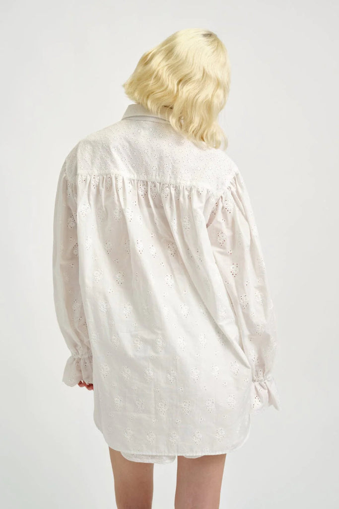 Eliza Faulkner Esme Shirt (White Eyelet) - Victoire BoutiqueEliza FaulknerShirts & Tops Ottawa Boutique Shopping Clothing