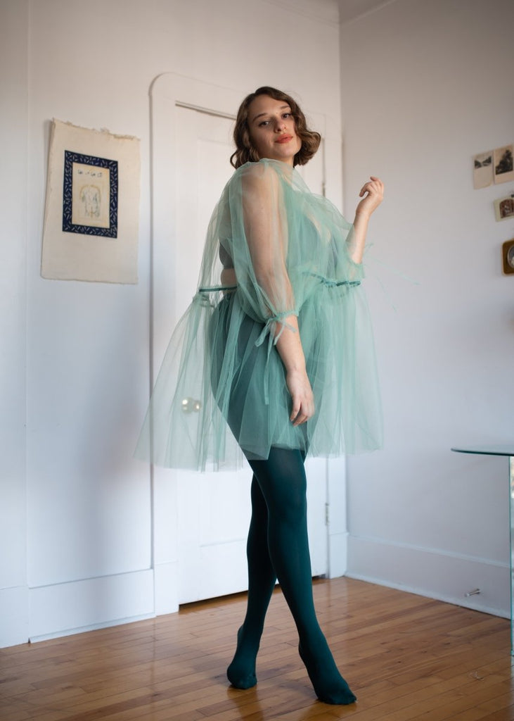 Eliza Faulkner Fiona Tulle Dress (Seafoam) - Victoire BoutiqueEliza FaulknerDresses Ottawa Boutique Shopping Clothing