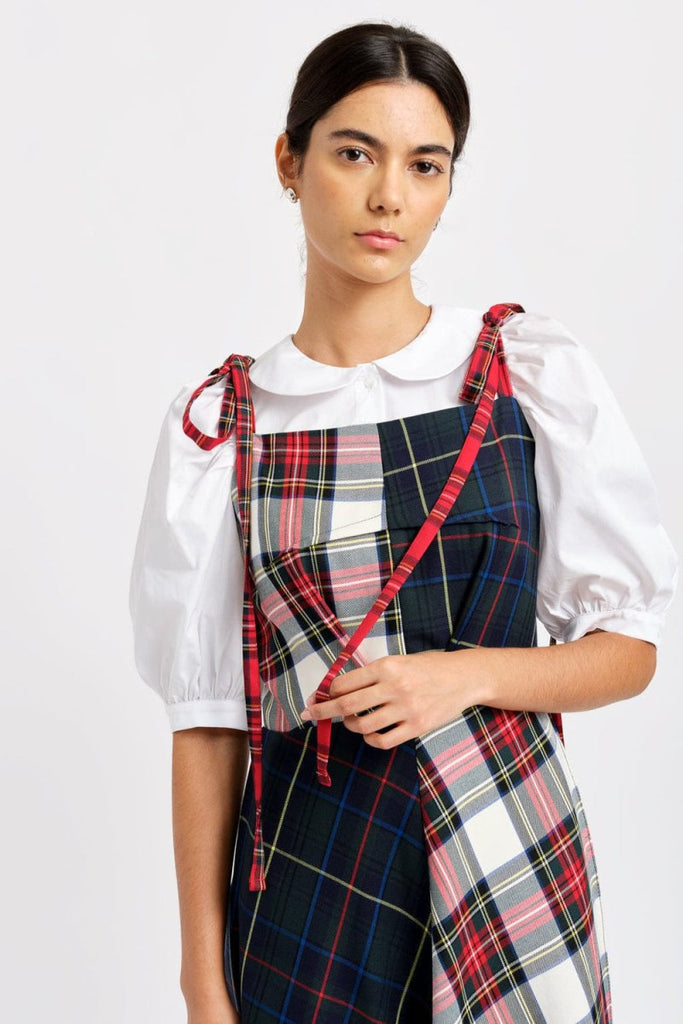 Eliza Faulkner Half-Half Dress (Mixed Plaid Combo) - Victoire BoutiqueEliza FaulknerDresses Ottawa Boutique Shopping Clothing