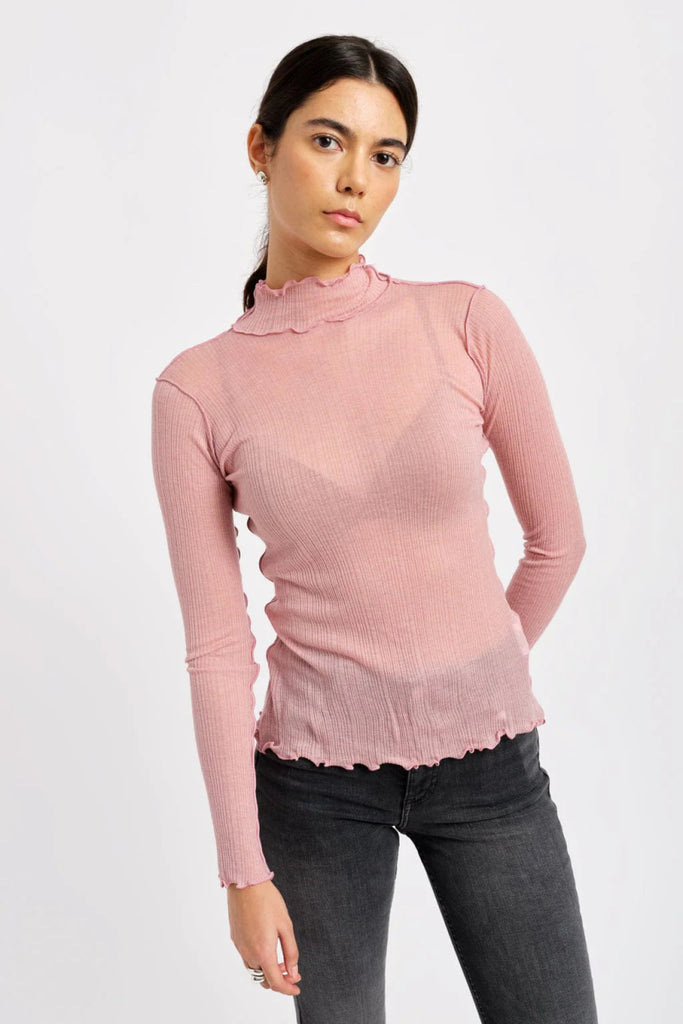 Eliza Faulkner Jane Turtleneck (Pink) - Victoire BoutiqueEliza FaulknerTops Ottawa Boutique Shopping Clothing
