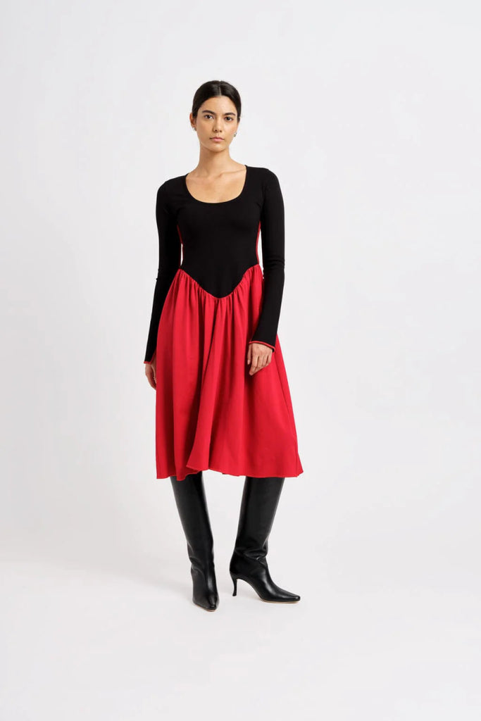 Eliza Faulkner Joan Dress (Black & Red) - Victoire BoutiqueEliza FaulknerDresses Ottawa Boutique Shopping Clothing