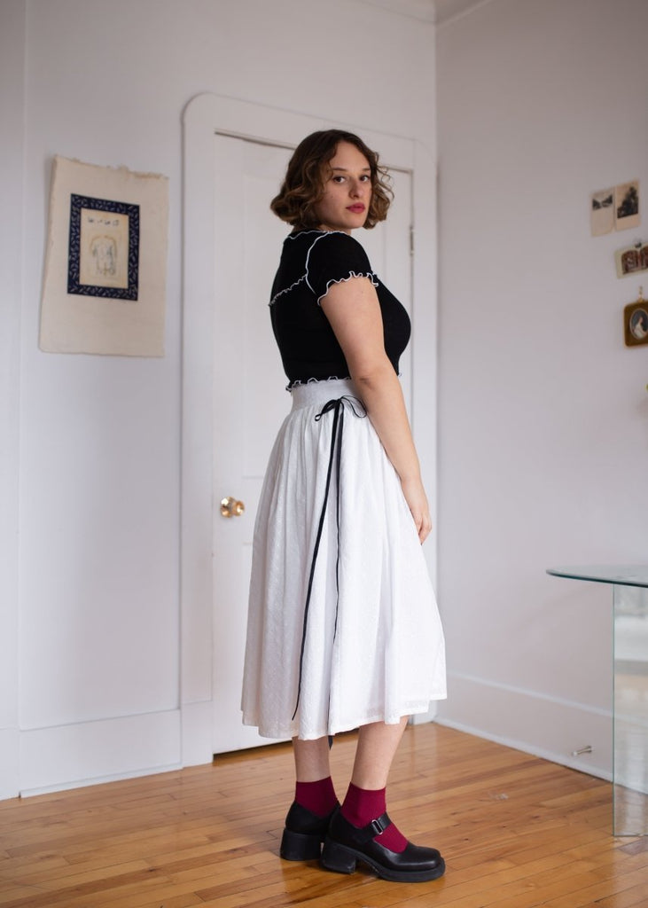 Eliza Faulkner Lucille Skirt (White Eyelet) - Victoire BoutiqueEliza FaulknerBottoms Ottawa Boutique Shopping Clothing