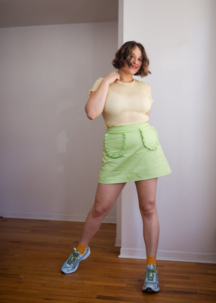 Eliza Faulkner Short Sleeve Rib Tee (Butter Yellow) - Victoire BoutiqueEliza FaulknerTops Ottawa Boutique Shopping Clothing