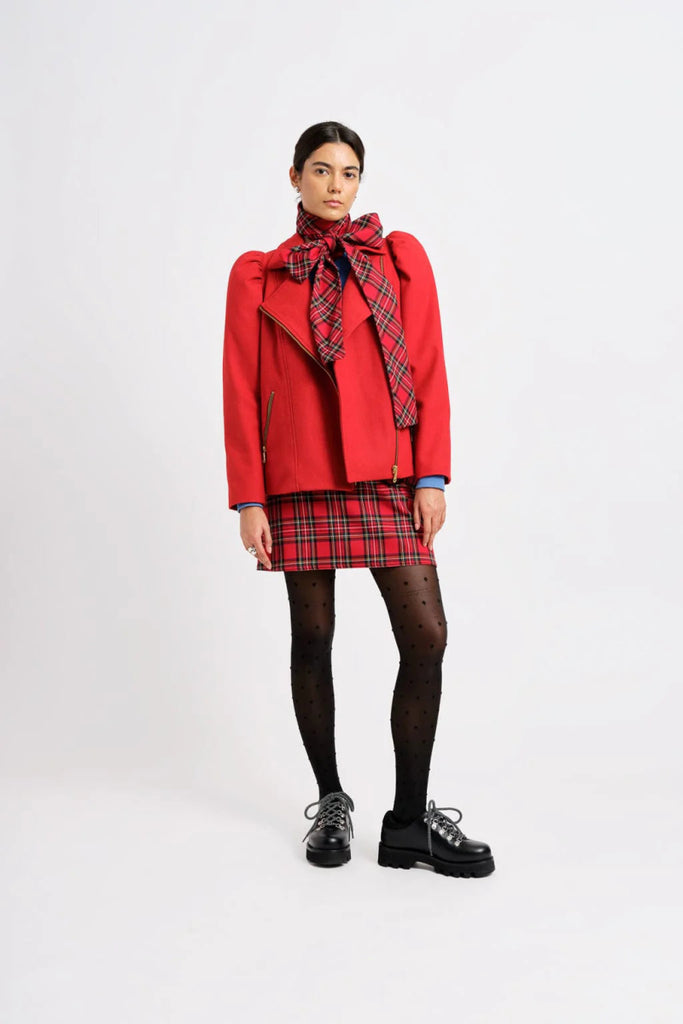 Eliza Faulkner Sienna Long Scarf (Red Plaid) - Victoire BoutiqueEliza FaulknerAccessories Ottawa Boutique Shopping Clothing