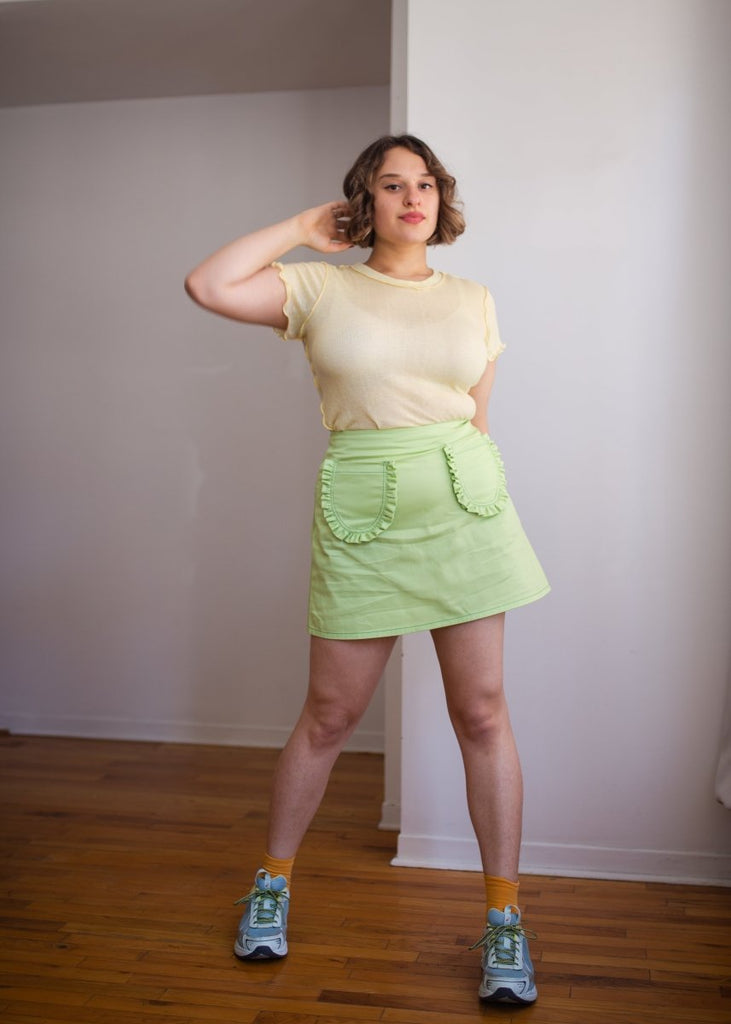 Eliza Faulkner Tate Skirt (Green Twill) - Victoire BoutiqueEliza FaulknerBottoms Ottawa Boutique Shopping Clothing