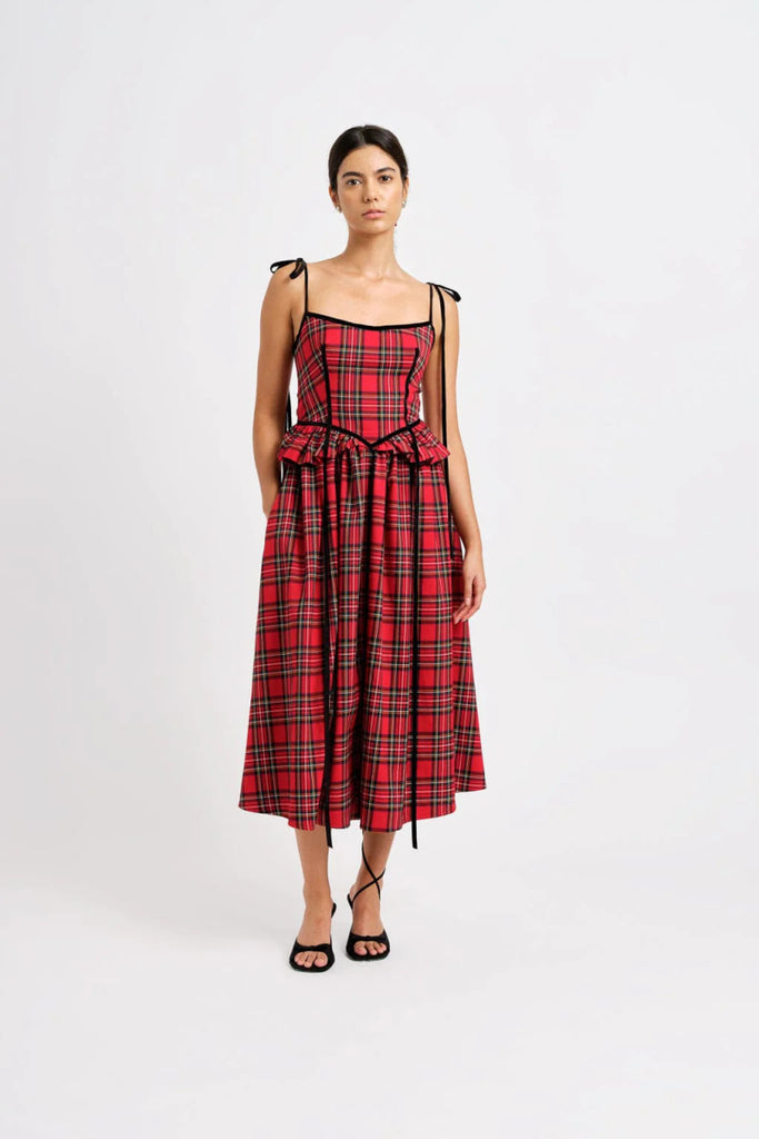 Eliza Faulkner Tessa Dress - Red Plaid (Online Exclusive) - Victoire BoutiqueEliza FaulknerDresses Ottawa Boutique Shopping Clothing