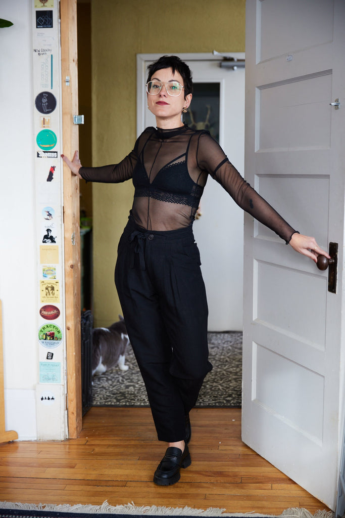 Elyse On Mars Lettuce Top (Black) - Victoire BoutiqueElyse On MarsLingerie Ottawa Boutique Shopping Clothing