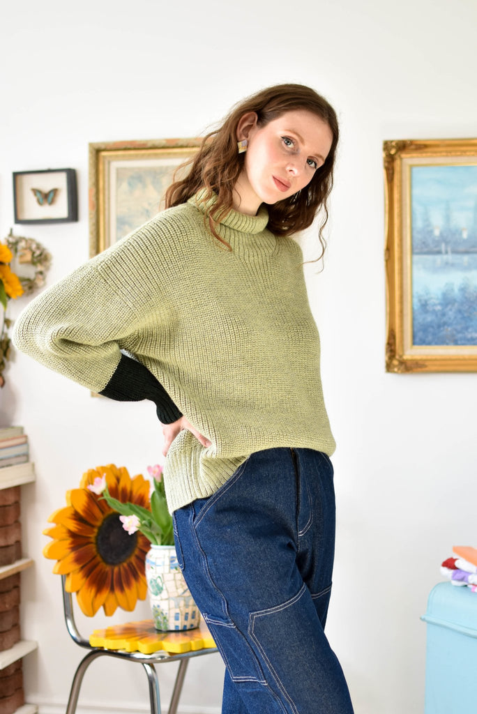 Eve Gravel April Sweater - Matcha & Spruce (Online Exclusive) - Victoire BoutiqueEve GravelTops Ottawa Boutique Shopping Clothing