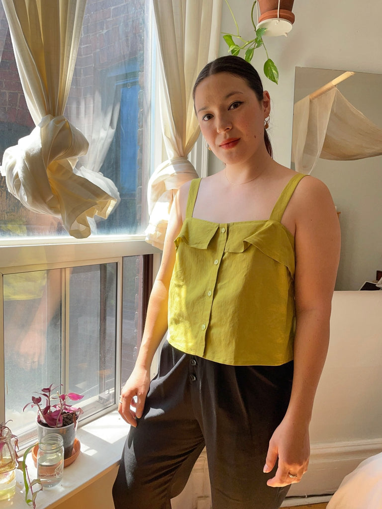 Eve Gravel Bohemienne Top - Lime (Online Exclusive) - Victoire BoutiqueEve GravelTops Ottawa Boutique Shopping Clothing