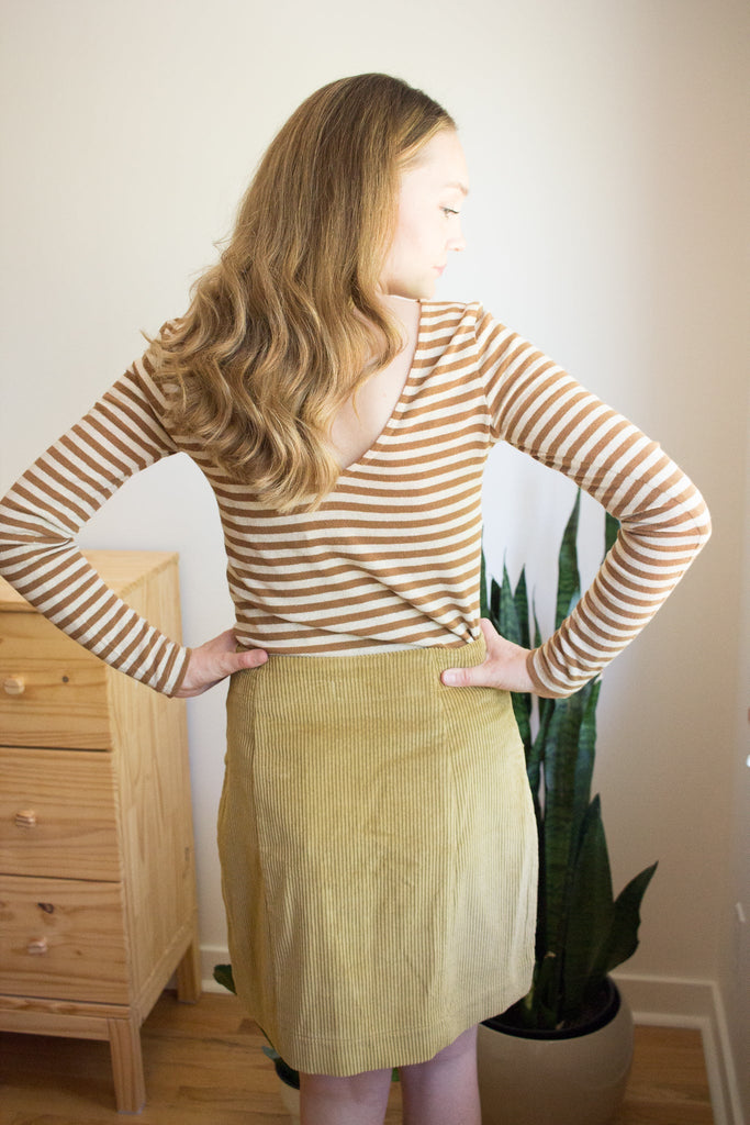 Eve Gravel Brigerton Skirt - Sepia (In Store) - Victoire BoutiqueEve GravelBottoms Ottawa Boutique Shopping Clothing