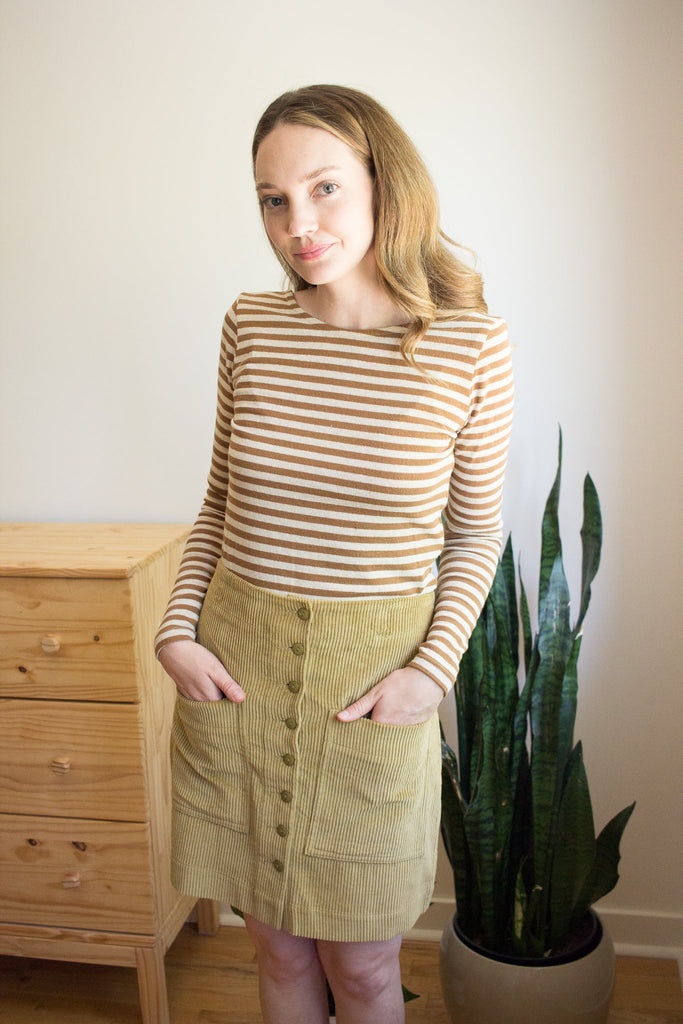 Eve Gravel Brigerton Skirt - Sepia (In Store) - Victoire BoutiqueEve GravelBottoms Ottawa Boutique Shopping Clothing