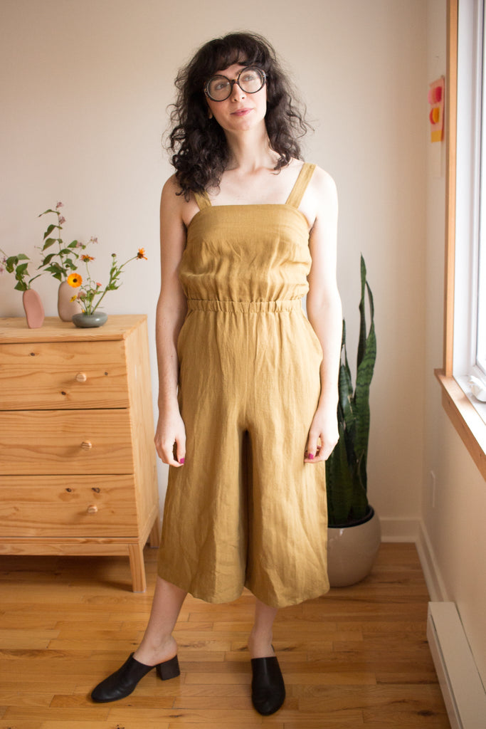 Eve Gravel Gaia Jumpsuit - Olive (In Store) - Victoire BoutiqueEve GravelJumpsuits Ottawa Boutique Shopping Clothing