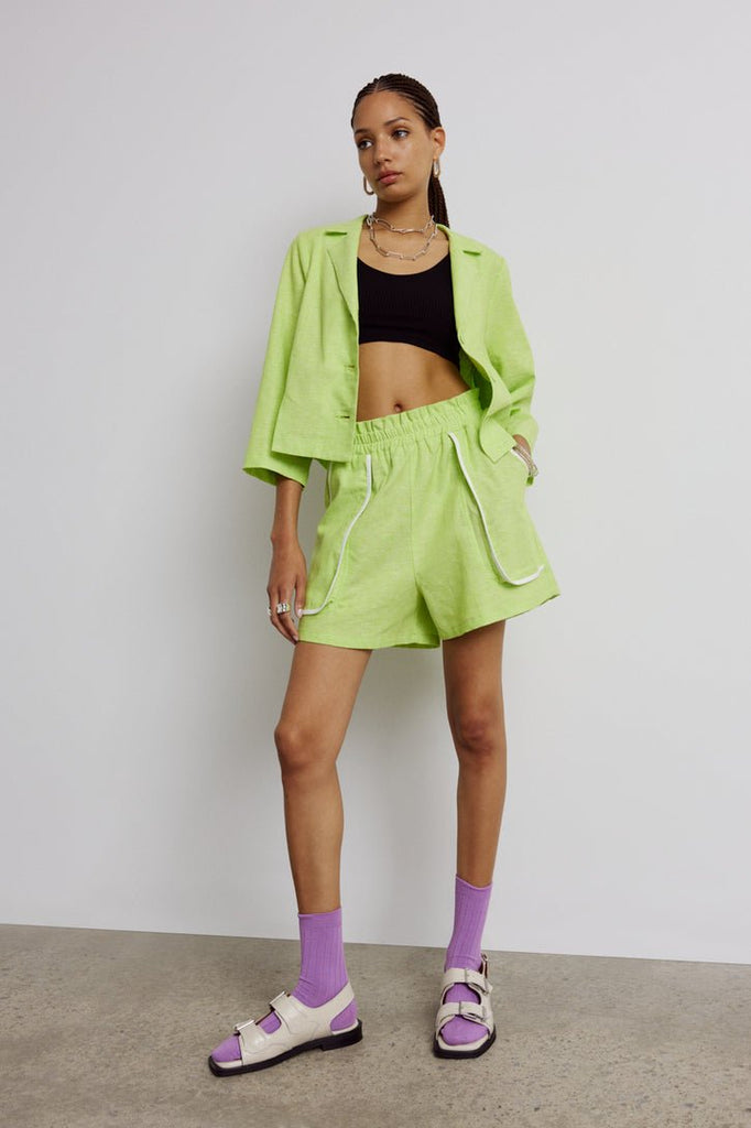 Eve Gravel Garcia Shorts - Key Lime (In Store) - Victoire BoutiqueEve GravelBottoms Ottawa Boutique Shopping Clothing