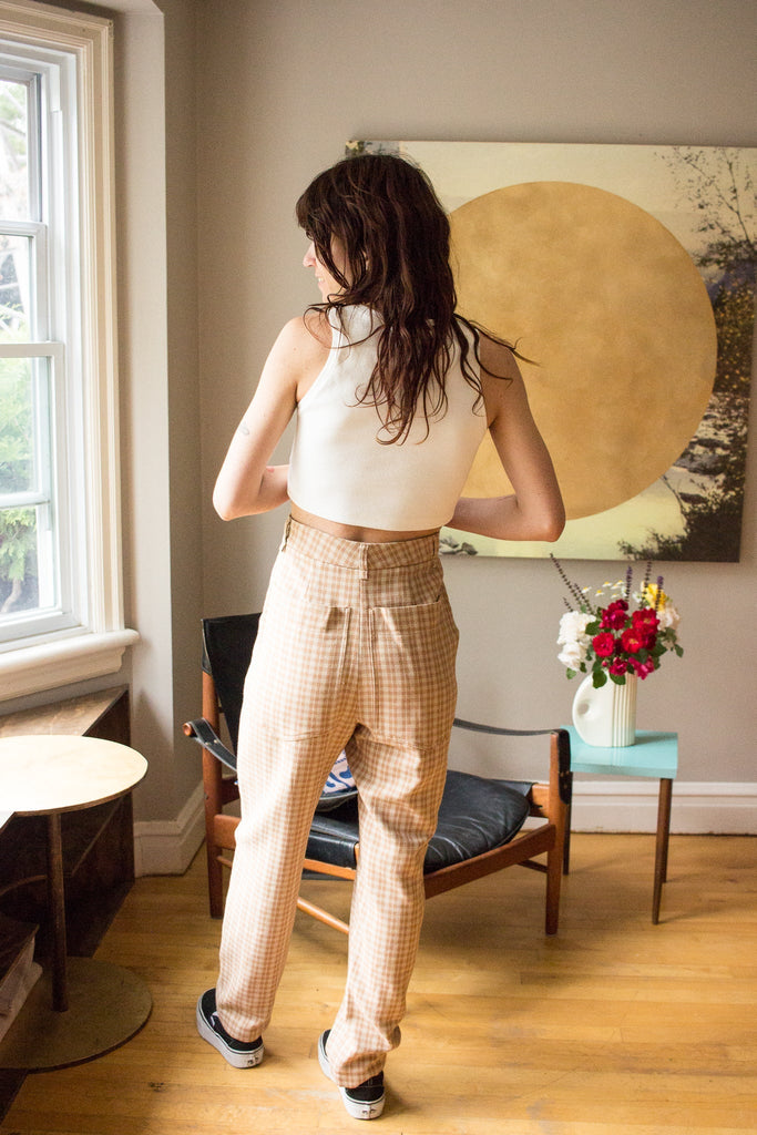 Eve Gravel Jackie Pants - Almond & Cappuccino (In Store) - Victoire BoutiqueEve GravelBottoms Ottawa Boutique Shopping Clothing