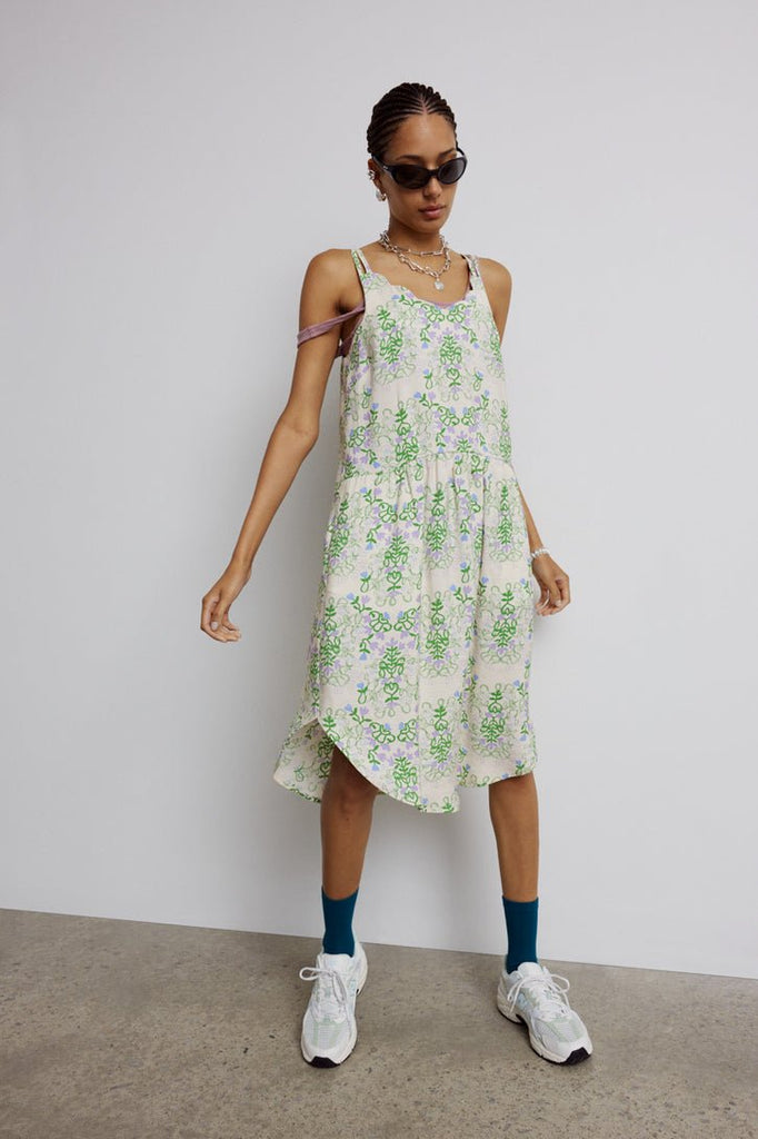 Eve Gravel Nelly Dress - Green/Lilac (In Store) - Victoire BoutiqueEve GravelDresses Ottawa Boutique Shopping Clothing