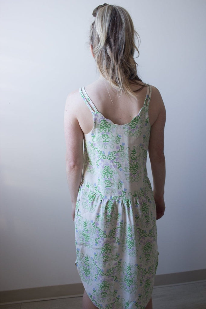 Eve Gravel Nelly Dress - Green/Lilac (In Store) - Victoire BoutiqueEve GravelDresses Ottawa Boutique Shopping Clothing