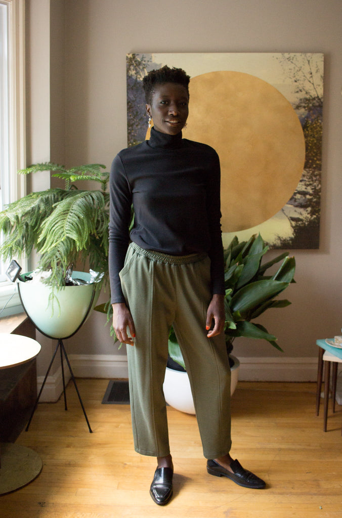 Eve Gravel Togo Pants - Pine/Sage (Online Exclusive) - Victoire BoutiqueEve GravelBottoms Ottawa Boutique Shopping Clothing