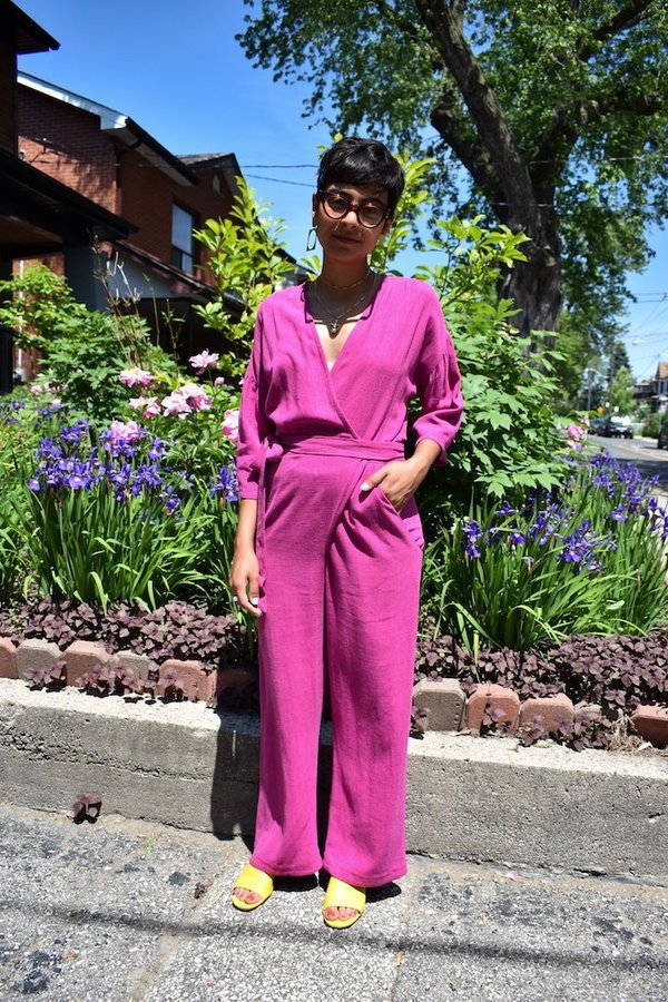 Eve Gravel Wild Boy Jumpsuit - Fuchsia or Saffron (Online Exclusive) - Victoire BoutiqueEve GravelJumpsuits Ottawa Boutique Shopping Clothing