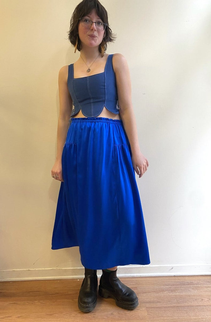 Fortiv Calyx Skirt (Blue) - Victoire BoutiqueFortivSkirts Ottawa Boutique Shopping Clothing