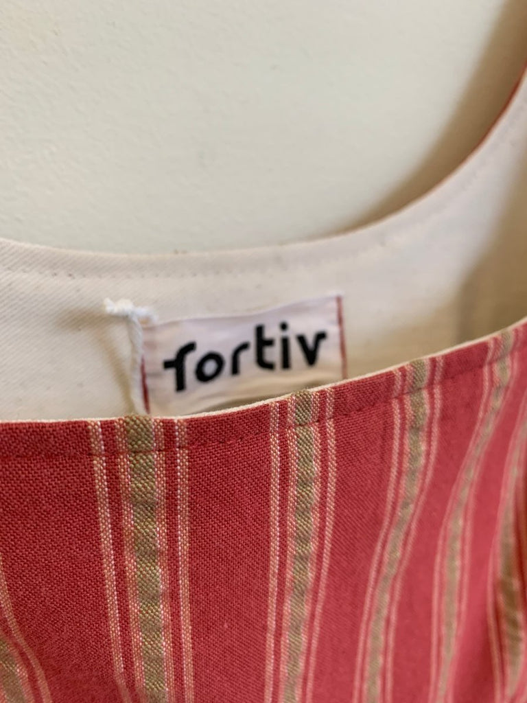 Fortiv Tulip Dress (Auburn Stripe) - Victoire BoutiqueFortivDresses Ottawa Boutique Shopping Clothing
