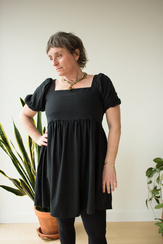 Genia Evelina Angelia Dress (Black Tencel) - Victoire BoutiqueGenia EvelinaDresses Ottawa Boutique Shopping Clothing