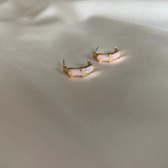 Hailey Jane Erika Earrings (Pink or Blue Opal) - Victoire BoutiqueHailey JaneEarrings Ottawa Boutique Shopping Clothing