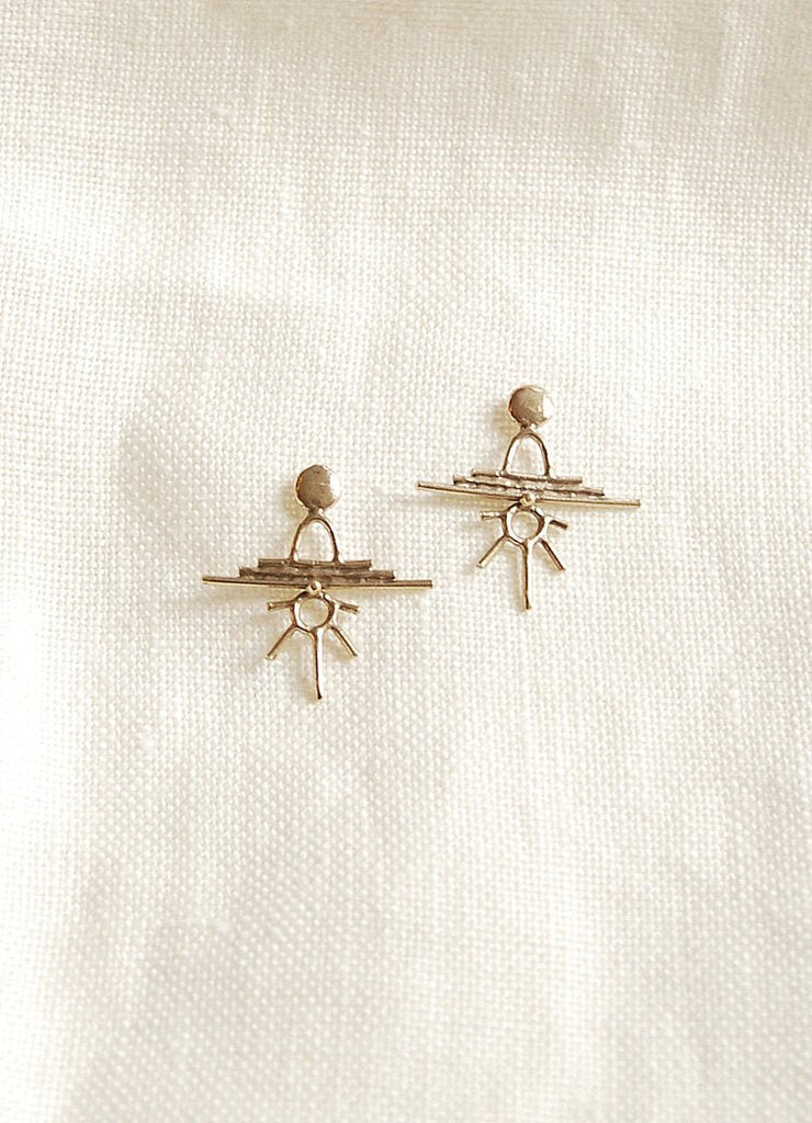 Hawkly Ceremony Earrings (Silver or Bronze) - Victoire BoutiqueHawklyEarrings Ottawa Boutique Shopping Clothing