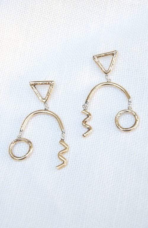 Hawkly Confetti Earrings (Bronze or Silver) - Victoire BoutiqueHawklyEarrings Ottawa Boutique Shopping Clothing