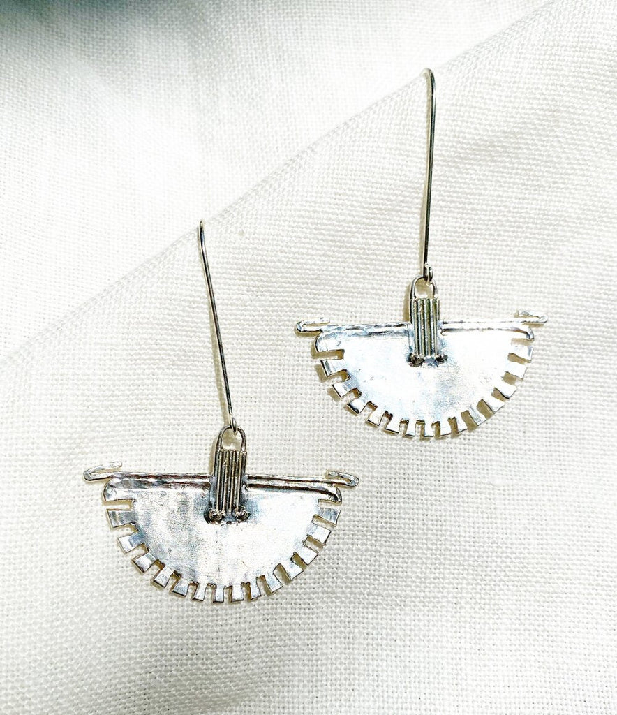 Hawkly Fan Earrings (Bronze or Silver) - Victoire BoutiqueHawklyEarrings Ottawa Boutique Shopping Clothing