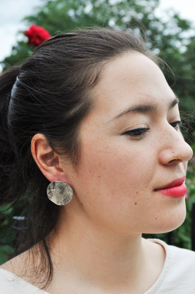 Hawkly Full Moon Lunar Earrings (Bronze or Silver) - Victoire BoutiqueHawklyEarrings Ottawa Boutique Shopping Clothing