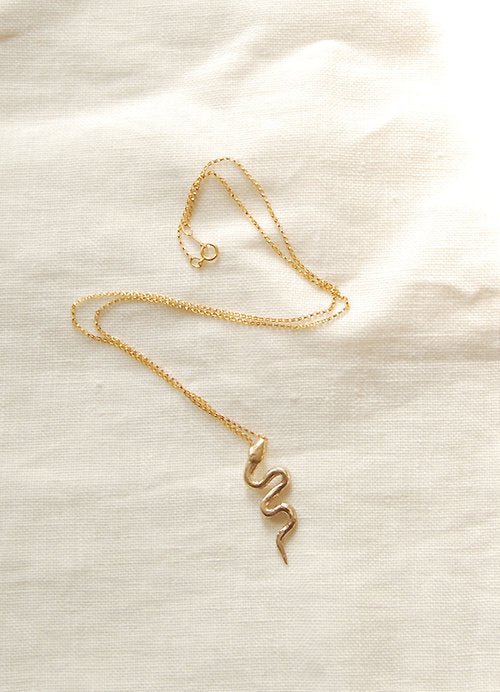 Hawkly Serpent Necklace (Bronze or Silver) - Victoire BoutiqueHawklyNecklaces Ottawa Boutique Shopping Clothing