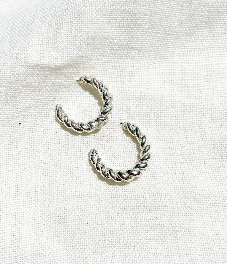 Hawkly Spiral Hoops (Bronze or Silver) - Victoire BoutiqueHawklyEarrings Ottawa Boutique Shopping Clothing