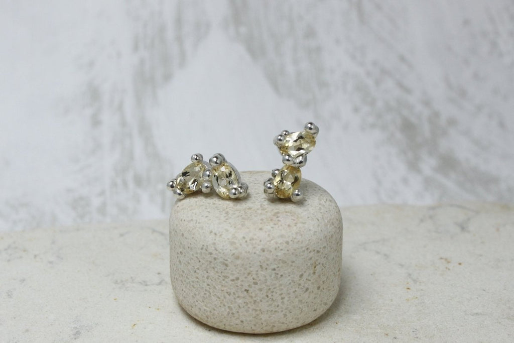 House of Hudson Citrine Cluster Studs - Victoire BoutiqueHouse of HudsonEarrings Ottawa Boutique Shopping Clothing