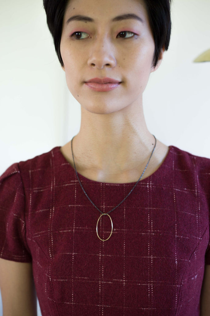 Ilsa Loves Rick Oval Necklace - Victoire BoutiqueIsla Loves RickNecklaces Ottawa Boutique Shopping Clothing