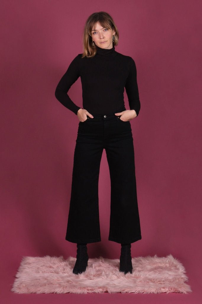 Iris Denim Edge of Seventeen Jeans (Black) - Victoire BoutiqueIrisBottoms Ottawa Boutique Shopping Clothing