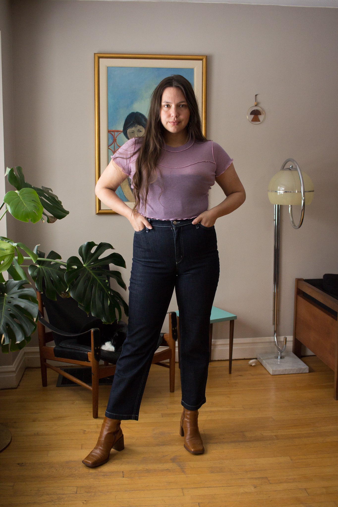 Iris Denim Line Up Jeans (Dark Blue) Victoire Boutique Bottoms