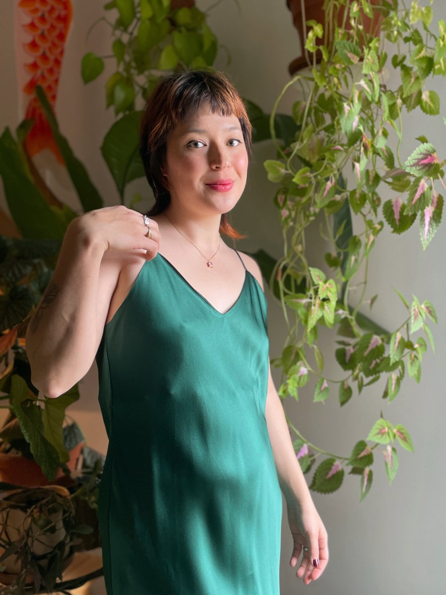 silk dress canada 100% Washable Silk Maxi Slip Dress in Mineral Yellow