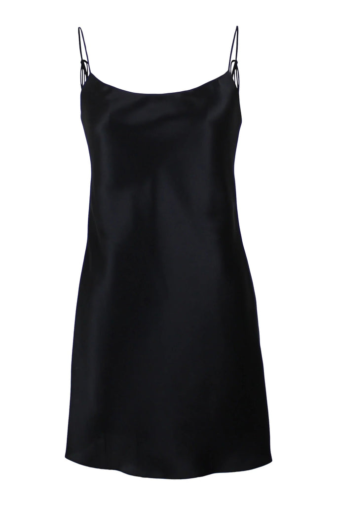 Jacoba Jane Seraphina Silk Satin Mini Dress (Black) - Victoire BoutiqueJacoba JaneDresses Ottawa Boutique Shopping Clothing