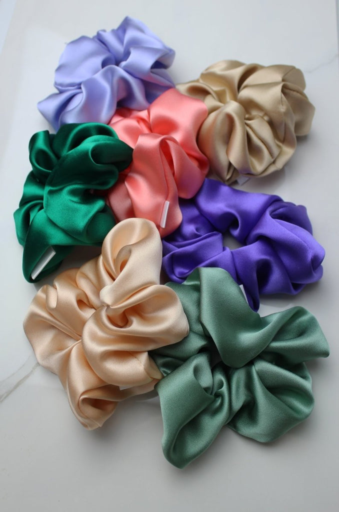 Jacoba Jane Silk Scrunchies (Assorted Colours) - Victoire BoutiqueJacoba JaneHair Accessories Ottawa Boutique Shopping Clothing