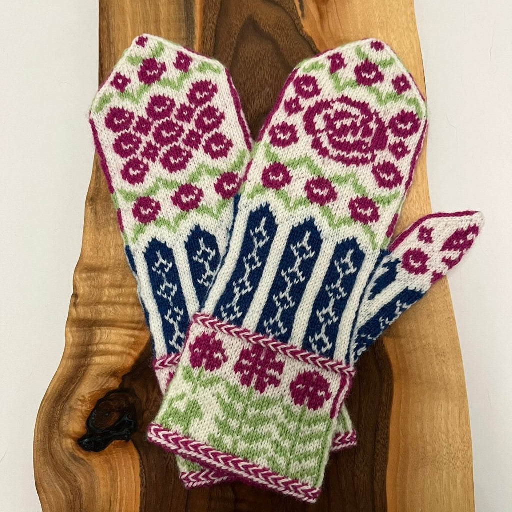 Janet Welsh Flowers Over the Fence Mittens (Various Colours) - Victoire BoutiqueJanet WelshOuterwear Ottawa Boutique Shopping Clothing